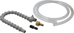 Graymills - 2 Piece, 60" Hose Length, 1/2" Nozzle Diam, 1/2" Hose ID, Coolant Hose Kit - For Flood-Type Coolant Systems - Apex Tool & Supply