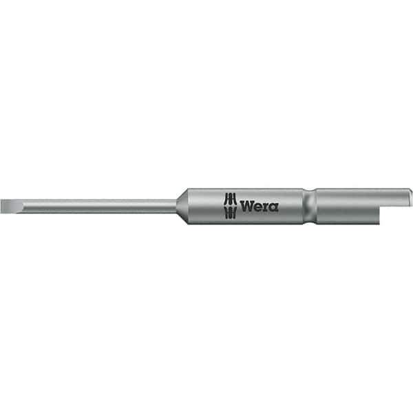 Wera - Slotted Screwdriver Bits Reversible: Reversible Blade Width (mm): 2.50 - Apex Tool & Supply