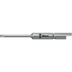Wera - Slotted Screwdriver Bits Reversible: Reversible Blade Width (mm): 2.50 - Apex Tool & Supply
