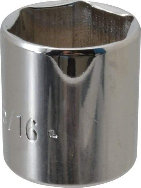 Proto - 1-5/16", 1/2" Drive, Standard Hand Socket - 6 Points, 2-1/8" OAL, Chrome Finish - Apex Tool & Supply