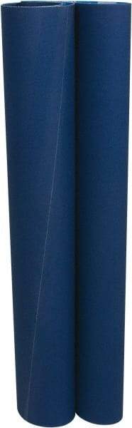 Norton - 37" Wide x 60" OAL, 80 Grit, Zirconia Alumina Abrasive Belt - Zirconia Alumina, Medium, Coated, X Weighted Cloth Backing, Wet/Dry, Series R823 - Apex Tool & Supply