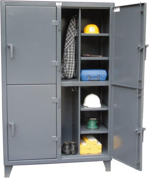 Strong Hold - 2 Door, 2 Tier, Storage Cabinets & Lockers - Apex Tool & Supply