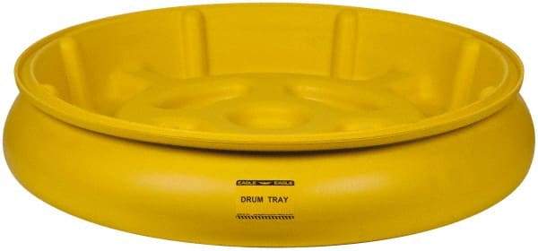 Eagle - 10 Gal Sump, 1,000 Lb Capacity, 1 Drum, Plastic Drum Tray - 6" High - Apex Tool & Supply