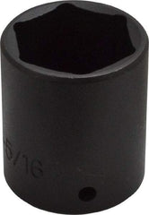 Proto - 1/2" Drive 1-5/16" Standard Impact Socket - 6 Points, 2" OAL - Apex Tool & Supply