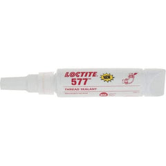 Loctite - 50 mL Tube, Yellow, Medium Strength Liquid Threadlocker - Series 577 - Apex Tool & Supply