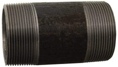 Made in USA - Schedule 80, 2" Diam x 24" Long Black Pipe Nipple - Threaded - Apex Tool & Supply