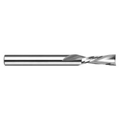 ‎End Mills for Plastics - 2 Flute - 0.0312″ (1/32″) Cutter Diameter × 0.0930″ (3/32″) Length of Cut Carbide Square Downcut End Mill for Plastic, 2 Flutes, Amorphous Diamond Coated - Exact Industrial Supply