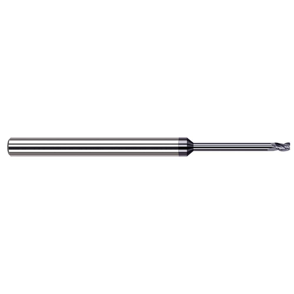Harvey Tool - Corner Radius & Corner Chamfer End Mills; Mill Diameter (mm): 0.90 ; Mill Diameter (Decimal Inch): 0.0350 ; End Type: Corner Radius ; Corner Radius (Decimal Inch): 0.0050 ; Number of Flutes: 3 ; Material: Solid Carbide - Exact Industrial Supply