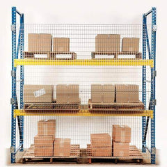Folding Guard - Temporary Structure Partitions Type: Qwik Fence Pallet Rack Backing Height (Feet): 4 - Apex Tool & Supply