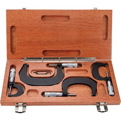 TESA Brown & Sharpe - Mechanical Outside Micrometer Sets Minimum Measurement (Inch): 0 Minimum Measurement (Decimal Inch): 0 - Apex Tool & Supply