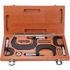 TESA Brown & Sharpe - Mechanical Outside Micrometer Sets Minimum Measurement (Inch): 0 Minimum Measurement (Decimal Inch): 0 - Apex Tool & Supply