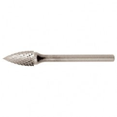 SG-6 Double Cut Solid Carbide Bur-Pointed Tree Shape - Apex Tool & Supply