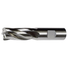 ‎1″ × 1″ × 2″ × 4-1/2″ RHS / RHC HSS-E (PM) Powder Metal Fine Profile Roughing End Mill - MF SE CC - Bright - Exact Industrial Supply