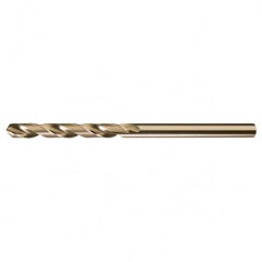 #10 RHS / RHC HSS-CO 8% (M42) 135 Degree Split Point NAS907 Type J Cobalt Heavy Duty 6″ Extended Length Drill - Straw / Gold Oxide - Apex Tool & Supply