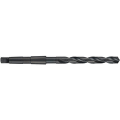 1/4″ HSS 118 Degree Thin Point Taper Shank Drill 4xD DIN 345-Black Oxide - Exact Industrial Supply
