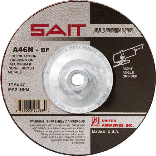 4-1/2X1/4X5/8-11 ALUM GRINDING WHL - Apex Tool & Supply