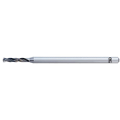 1.3 mm Dia. × 3 mm Shank × 7.8 mm Flute Length × 53 mm OAL, 2xD, IchAda, 2 Flute, No, Solid Carbide Drill - Exact Industrial Supply
