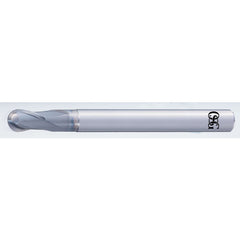 1/8″ Dia. × 1/8″ Shank × 0.125″ DOC × 2″ OAL, Carbide DURO, 4 Flute, Shrink Fit, Ballnose End Mill - Exact Industrial Supply