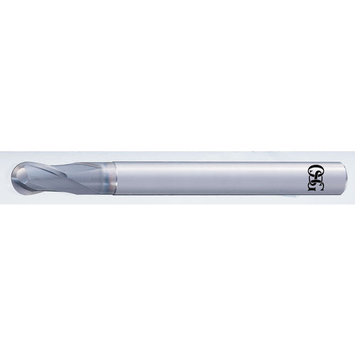 1.5 mm Dia. × 4 mm Shank × 3 mm DOC × 50 mm OAL, Carbide DURO, 2 Flute, Shrink Fit, Ballnose End Mill - Exact Industrial Supply