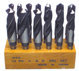 13 Pc. HSS Reduced Shank Drill Set - Apex Tool & Supply