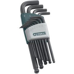 13 Pc. Long Arm SAE Ball-Plus Hex Key Set - Apex Tool & Supply