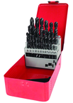 29 Pc. 1/16" - 1/2" by 64ths HSS Surface Treated Jobber Drill Set - Apex Tool & Supply