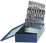 29 Pc. 1/16" - 1/2" by 64ths Cobalt Bronze Oxide Screw Machine Drill Set - Apex Tool & Supply