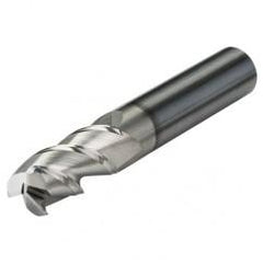 1/4 Dia. x 2-1/2 Overall Length 5-Flute .030 C/R Solid Carbide SE End Mill-Round Shank-Center Cut-Uncoated - Apex Tool & Supply