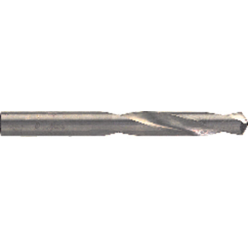 #40 Dia. × 0.098″ Shank × 1″ Flute Length × 2″ OAL, 5XD, 118°, Uncoated, 2 Flute, External Coolant, Round Solid Carbide Drill - Apex Tool & Supply