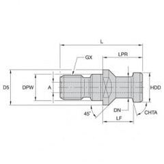 RK 50DVM PULL STUD - Apex Tool & Supply