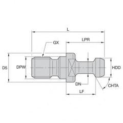 RK30BT1M PULL STUD - Apex Tool & Supply