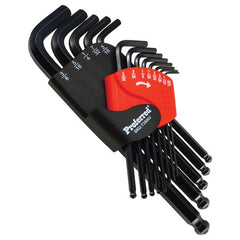 13 Pieces Long Arm Ball Hex Key Set - Fractional - Apex Tool & Supply