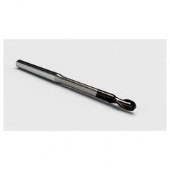 4mm Dia. - 5mm LOC - 57mm OAL 2 FL Ball Nose Carbide End Mill with 5mm Reach-Nano Coated - Apex Tool & Supply