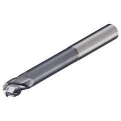 1/4" Dia. - 4" OAL - CBD-30°-Center Cut-Long Reach Ball Nose HP End Mill-2 FL - Apex Tool & Supply