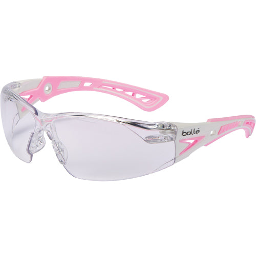 RUSH+ Small - Clear Lens - Pink & White Frame PC ASAF Platinum - Apex Tool & Supply