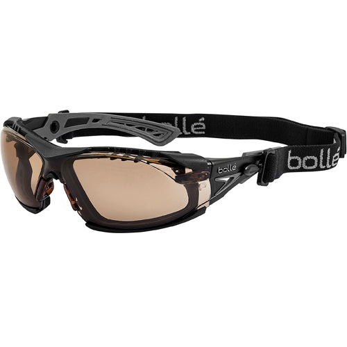 RUSH+ w/Strap & Foam - Twilight Lens - Black & Gray - Apex Tool & Supply