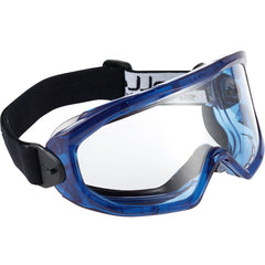 Super Blast Clear Vented Goggles-Clear Lens - Blue Frame - Apex Tool & Supply