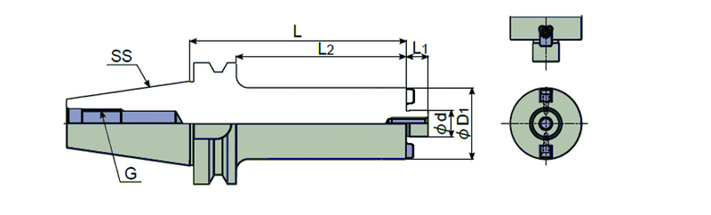 BT50 - FMA47.625-75 Shell Mill Holder - Apex Tool & Supply