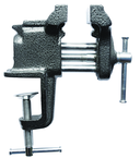 3" Light  Duty Clamp on Vise - Cast Iron - Serrated Jaws - Cast in Pipe Jaws - Apex Tool & Supply