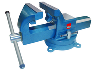 8" Drop Forged Vise - Pipe Jaws - Swivel Band and Anvil Included - Apex Tool & Supply