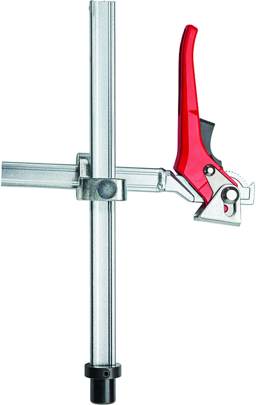 28mm Welding Clamp - Variable Throat Depth - Lever Handle - Apex Tool & Supply