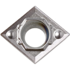 CCMT 21505 HQ CA525, 0.0079″ Corner Radius, 3/32″ Thick, 1/4″ Inscribed Circle, TiCnulll2O3/TiN, Diamond, Turning Indexable Insert - Exact Industrial Supply