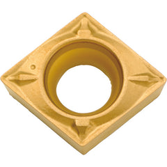 CCMT 2151 WP CA530, 1/64″ Corner Radius, 3/32″ Thick, 1/4″ Inscribed Circle, TiCnulll2O3/TiN, Diamond, Turning Indexable Insert - Exact Industrial Supply