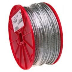 1/4" 7X19 CABLE GALVANIZED WIRE 250 - Apex Tool & Supply