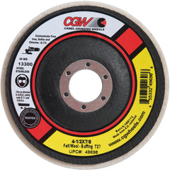 5″ × 7/8″ Type 27 Felt / Cotton Buffing Flap Disc - Apex Tool & Supply