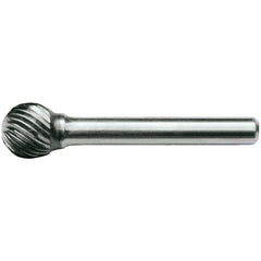 SD-5L6 Standard Cut Solid Carbide Bur-Ball Shape
