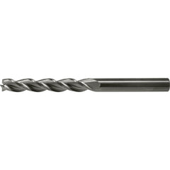 3/4″ × 3/4″ × 1″ × 3″ RHS / RHC Solid Carbide 3-Flute Square End High-Performance End Mill for Aluminum - Bright - Exact Industrial Supply