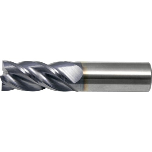 ‎1″ × 1″ × 2-1/4″ × 5″ RHS / RHC Solid Carbide 4-Flute Corner Radius End Mill - TiAlN - Exact Industrial Supply