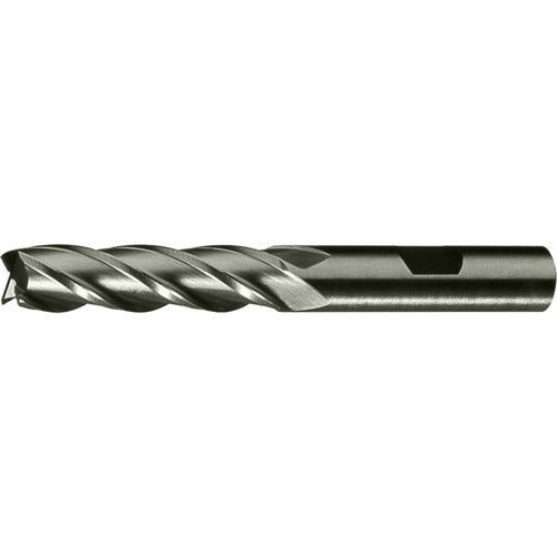 ‎7/16″ × 3/8″ × 1-3/4″ × 3-3/4″ RHS / RHC HSS-CO 8% (M42) Cobalt, Single End, 4-Flute, Center Cutting End Mill - TiCN - Exact Industrial Supply