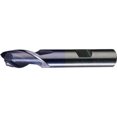 ‎1/4″ × 3/8″ × 1-1/4″ × 3-1/16″ RHS / RHC HSS HSS Single End 2-Flute Center Cutting End Mill - TiCN